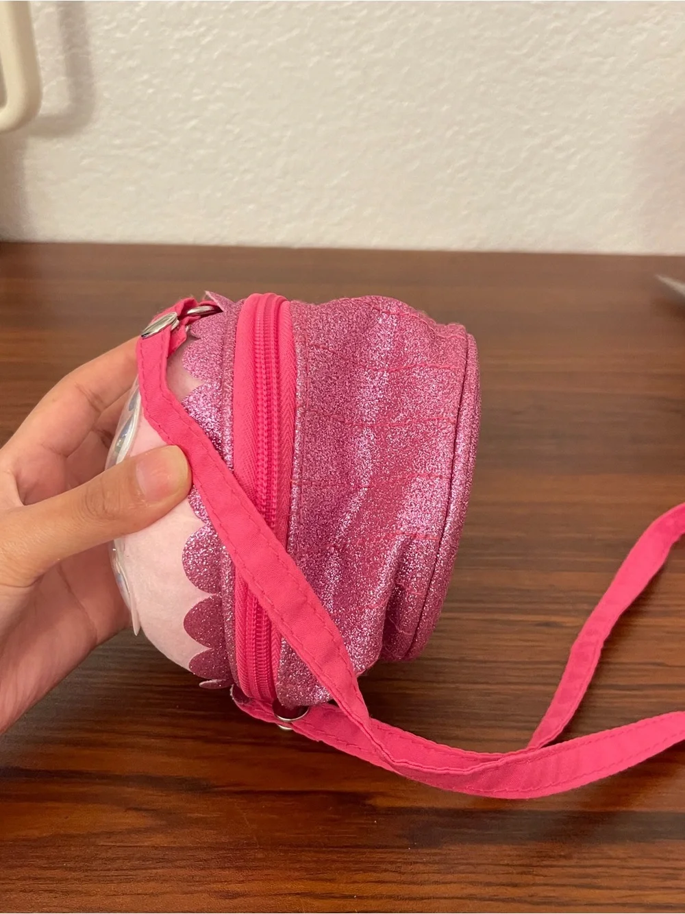Claire's Pink Cupcake Crossbody Bag with Sprinkles